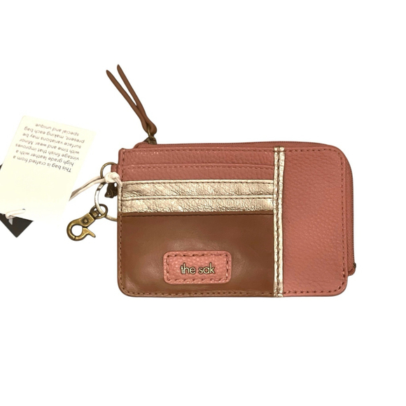 The Sak Womens Iris Leather Card Wallet Zip Around - Picture 2 of 10